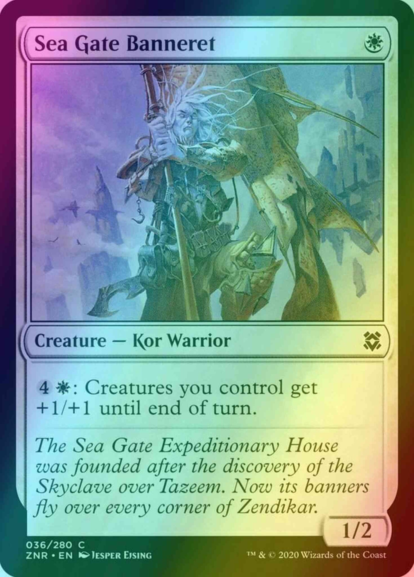 Sea Gate Banneret [36] [Zendikar Rising] [Foil]