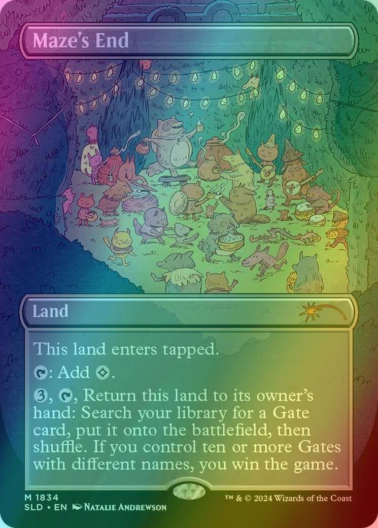 Maze's End [1834] [Borderless] [20 Ways to Win] [Secret Lair Drop] [Foil]