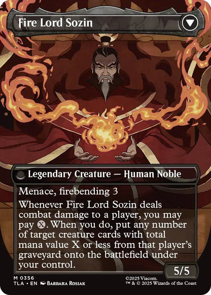 The Rise of Sozin // Fire Lord Sozin [356] [Borderless] [Avatar: The Last Airbender] [Non-Foil]