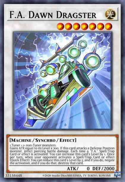 F.A. Dawn Dragster - MP19-EN061 - Super Rare - 1st Edition