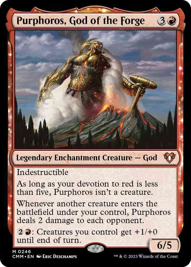 Purphoros, God of the Forge [246] [Commander Masters] [Non-Foil]
