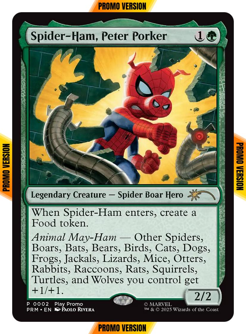 Spider-Ham, Peter Porker [10] [PRM-0002] [Wizards Play Network 2025] [Non-Foil]