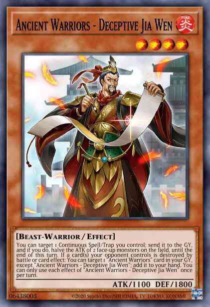 Ancient Warriors - Deceptive Jia Wen - ETCO-EN022 - Common - 1st Edition