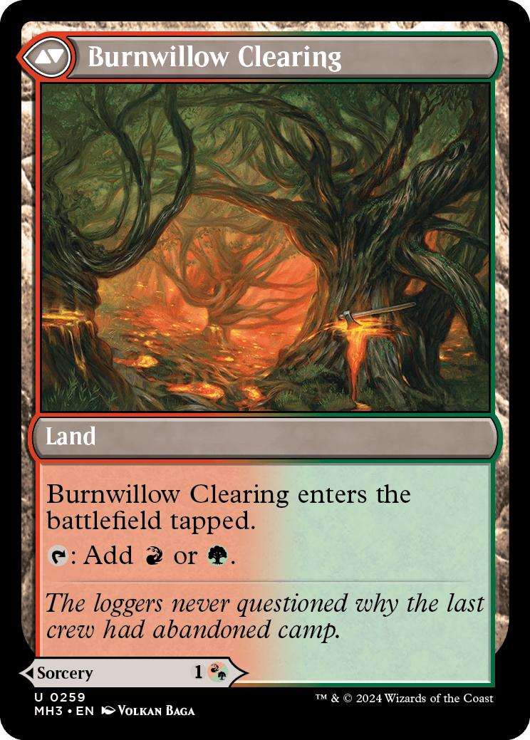 Stump Stomp // Burnwillow Clearing [259] [Modern Horizons 3] [Non-Foil]