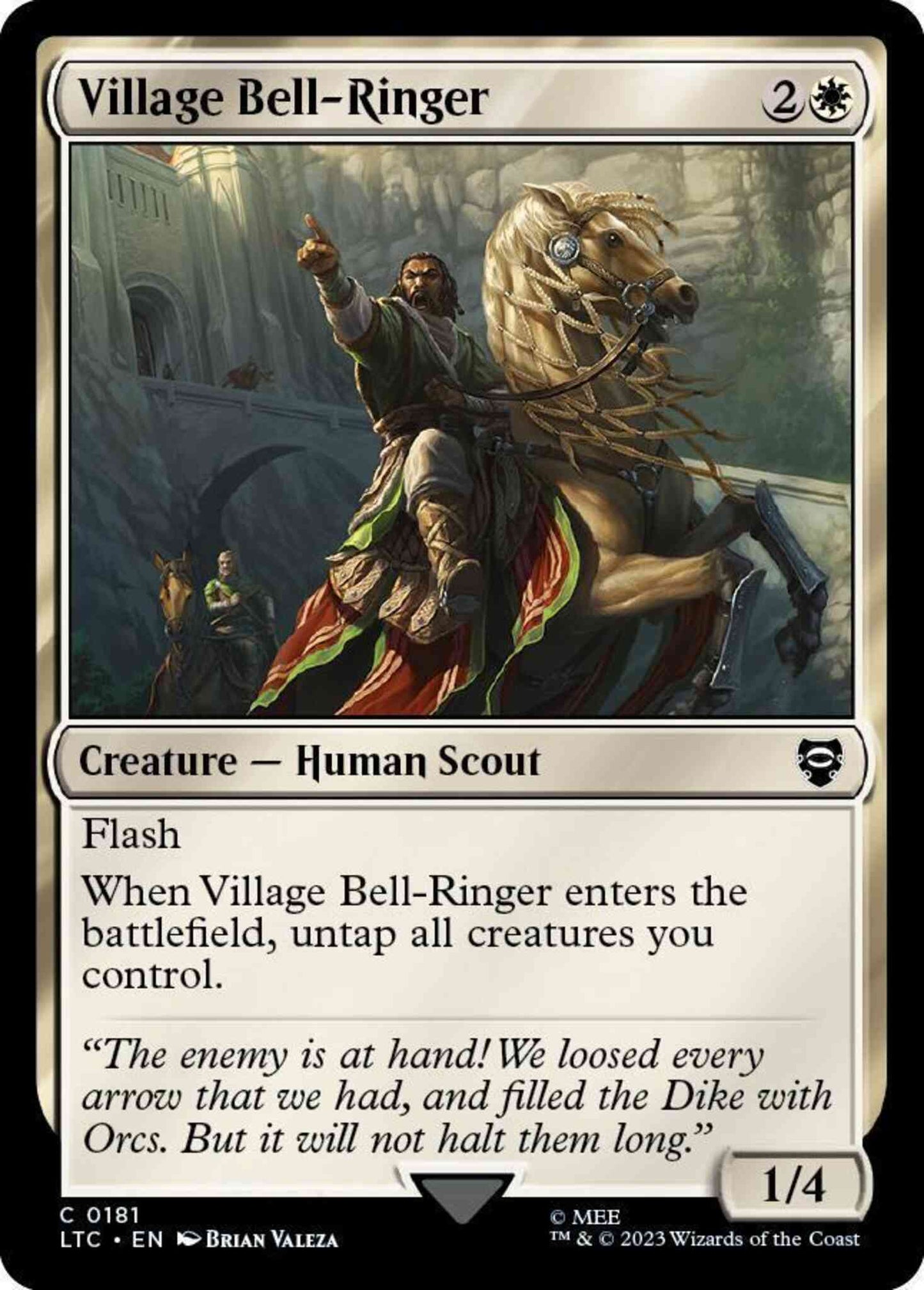 Village Bell-Ringer [181] [The Lord of the Rings: Tales of Middle-earth: Commander] [Non-Foil]