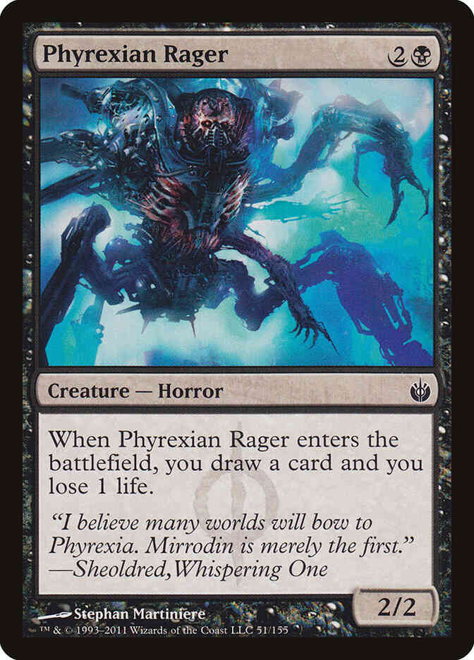 Phyrexian Rager [51] [Mirrodin Besieged] [Non-Foil]