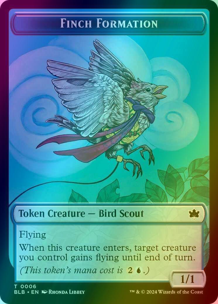 Finch Formation Token (06) // Rabbit Token (03) [Bloomburrow: Tokens] [Foil]