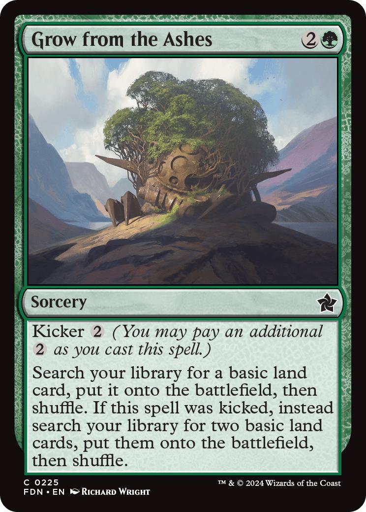 Grow from the Ashes [225] [Foundations] [Non-Foil]