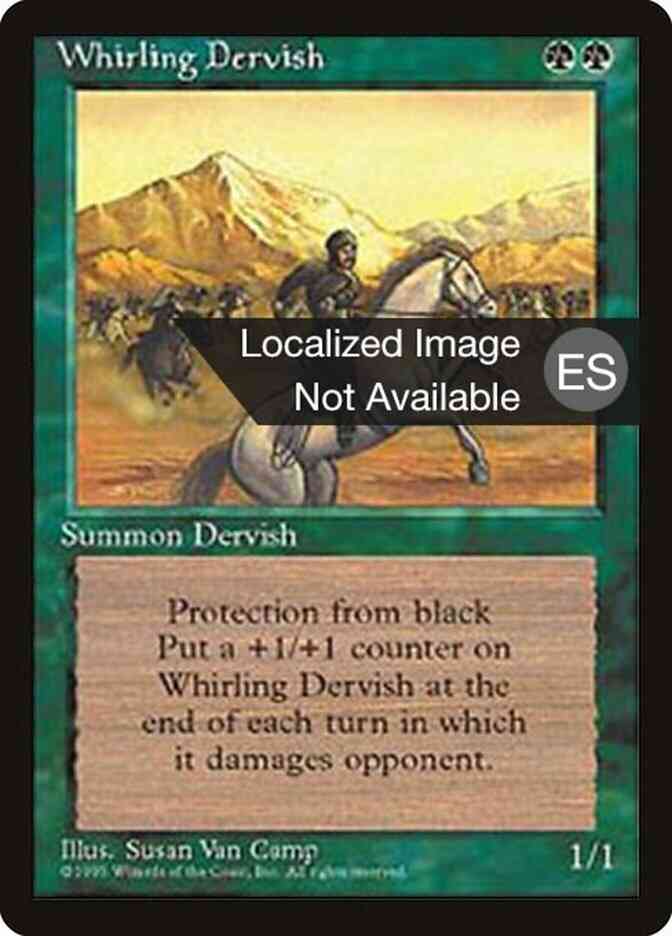 Whirling Dervish - Portuguese [288] [Fourth Edition Black Border: Portuguese] [Non-Foil]
