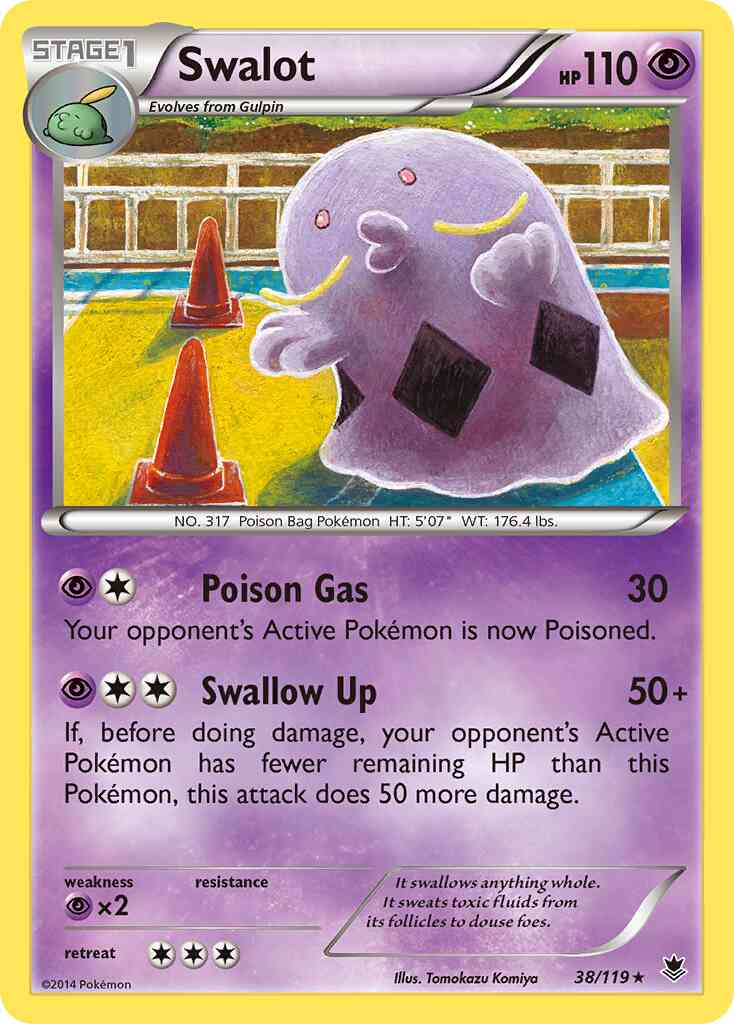 Swalot - 38/119 - Rare [xy4-38] [Non-Holo]