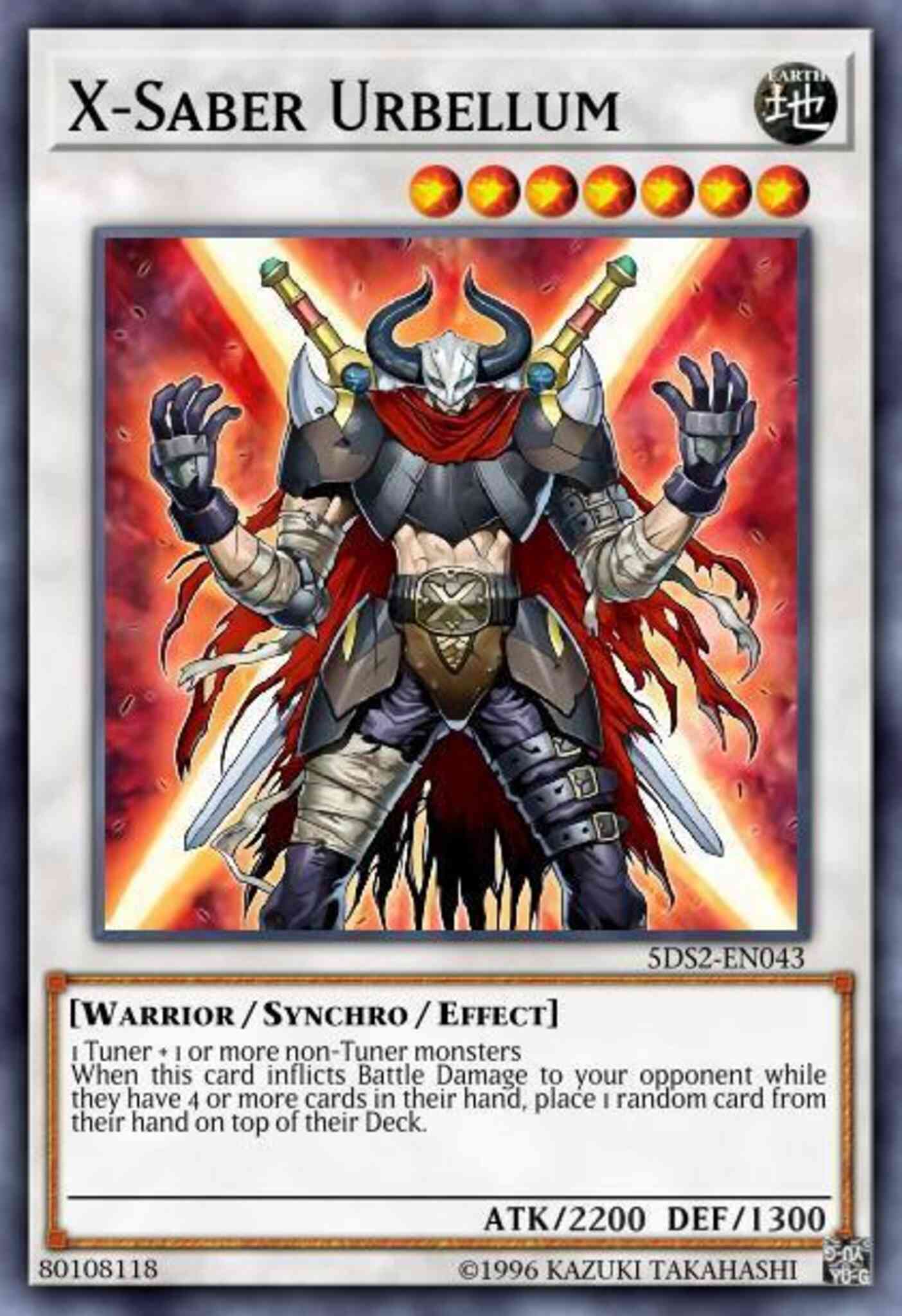 X-Saber Urbellum - 5DS3-EN040 - Common - 1st Edition