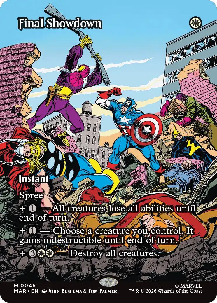 Final Showdown [45] [Borderless] [Source Material] [Marvel Universe] [Non-Foil]