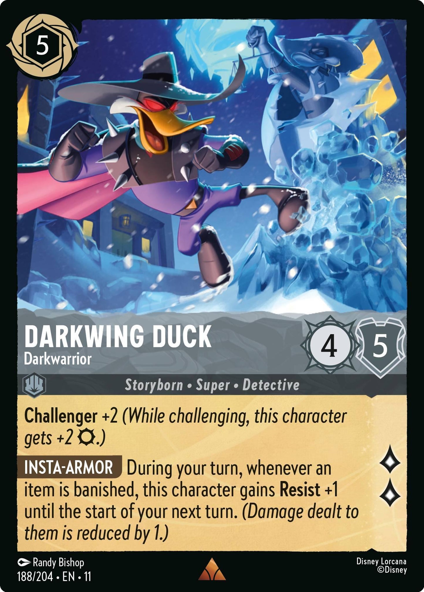 Darkwing Duck - Darkwarrior - 188/204 [Winterspell] [Non-Foil]