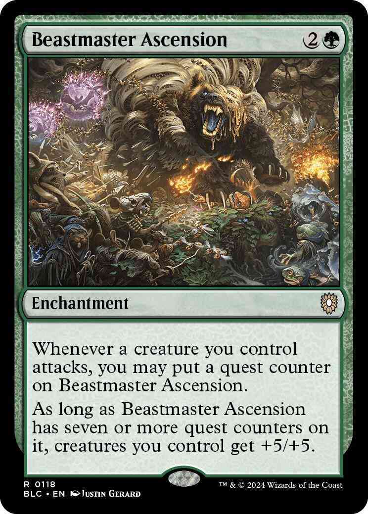 Beastmaster Ascension [118] [Bloomburrow: Commander] [Non-Foil]