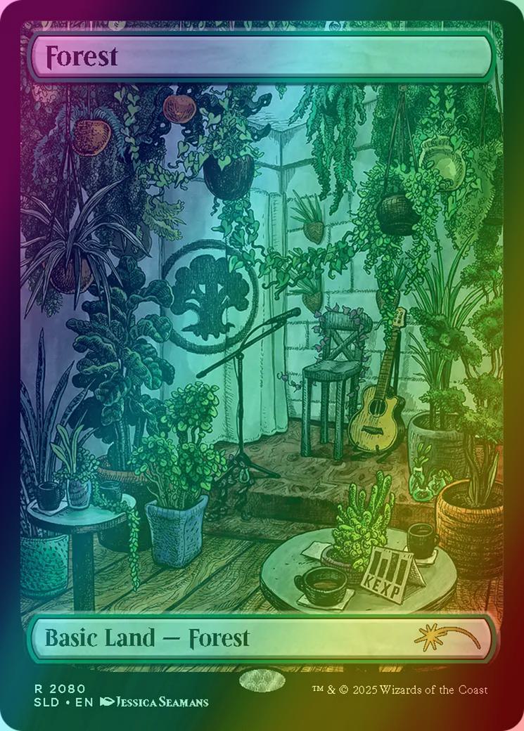 Forest [2080] [Full Art] [KEXP: Music Matters] [Secret Lair Drop] [Foil]