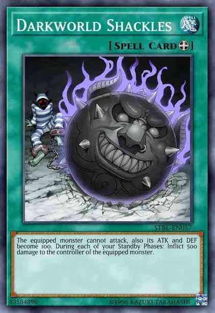 Darkworld Shackles - BP01-EN083 - Common - 1st Edition