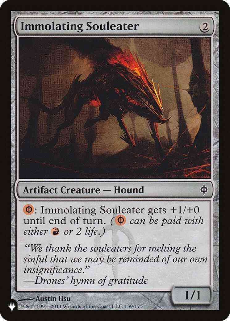 Immolating Souleater [NPH-139] [The List] [Non-Foil]