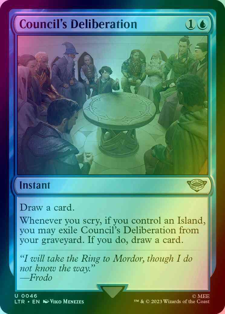 Council's Deliberation [46] [The Lord of the Rings: Tales of Middle-earth] [Foil]