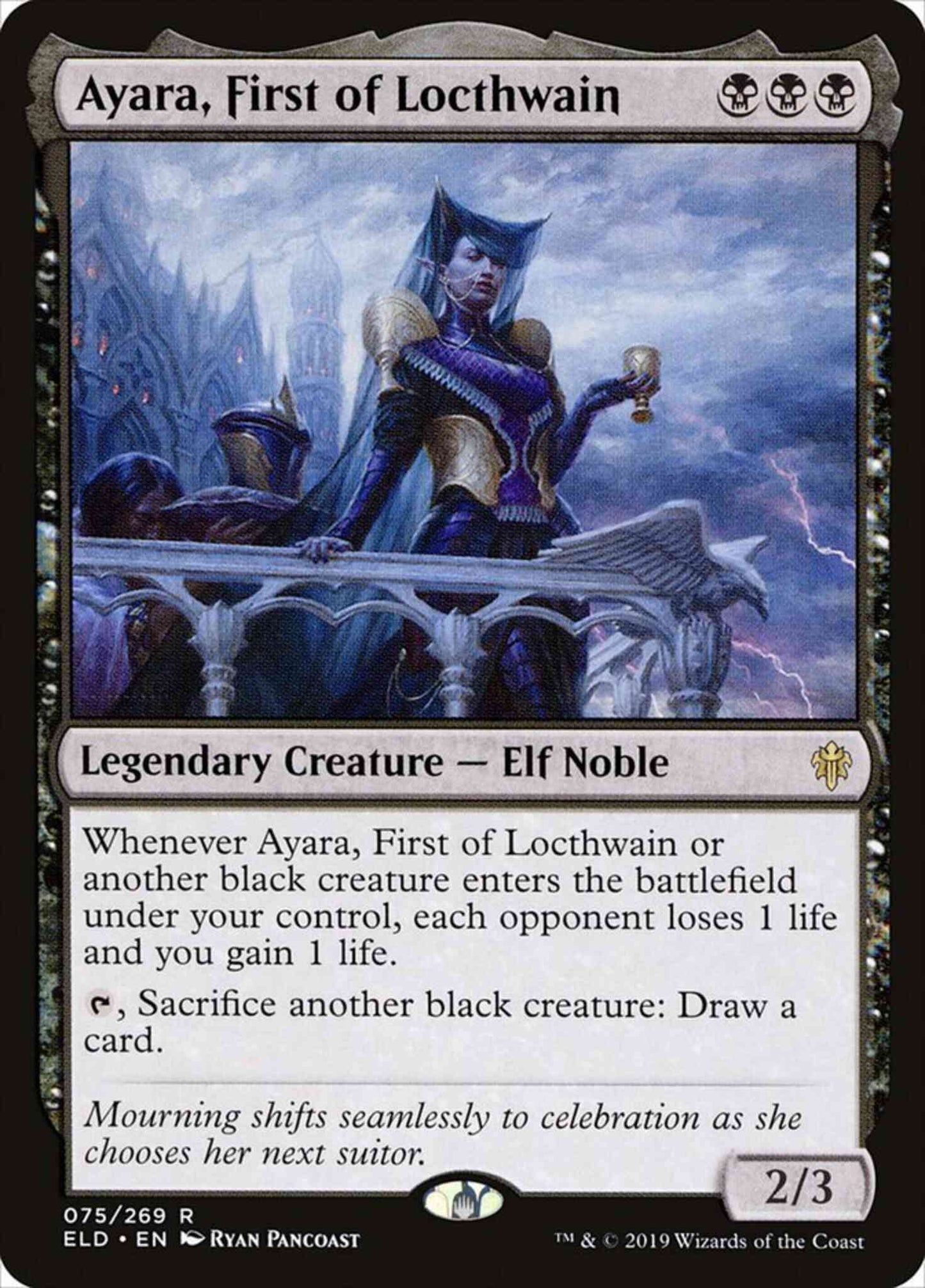Ayara, First of Locthwain [75] [Throne of Eldraine] [Non-Foil]