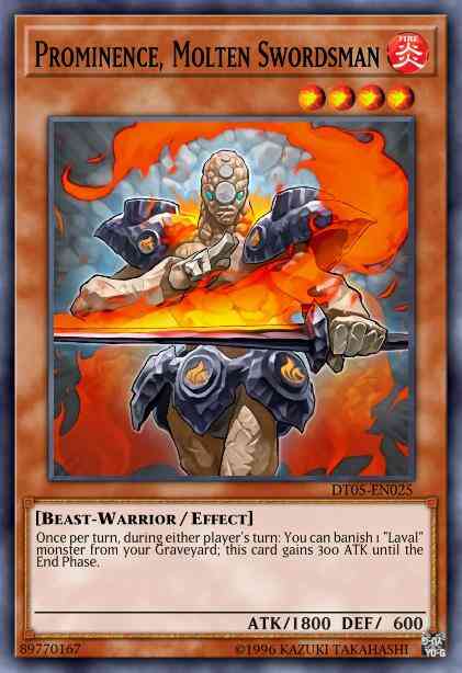 Prominence, Molten Swordsman - DT05-EN025 - Duel Terminal Normal Parallel Rare - Duel Terminal