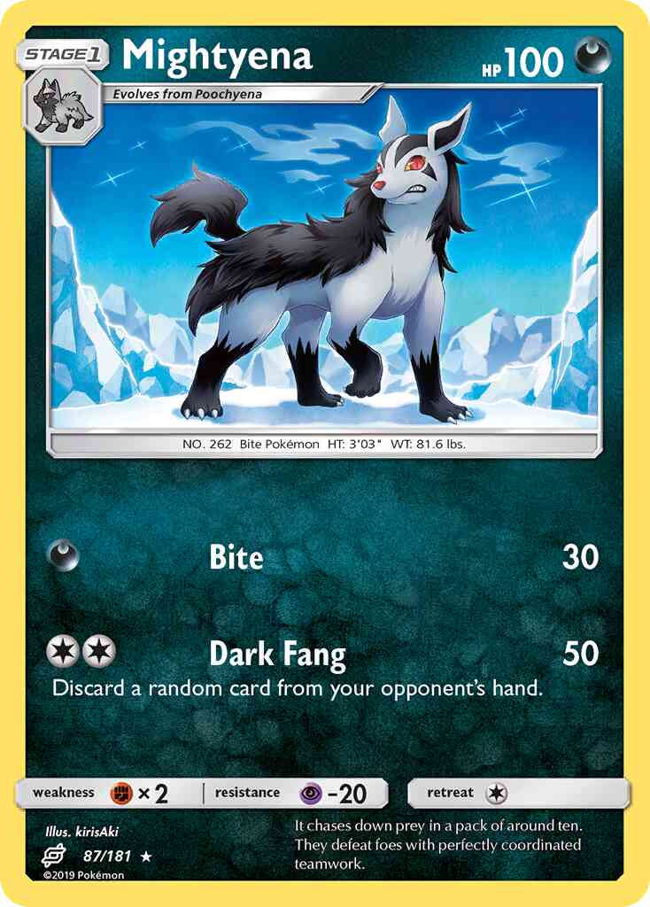 Mightyena - 87/181 - Rare [sm9-87] [Reverse Holo]