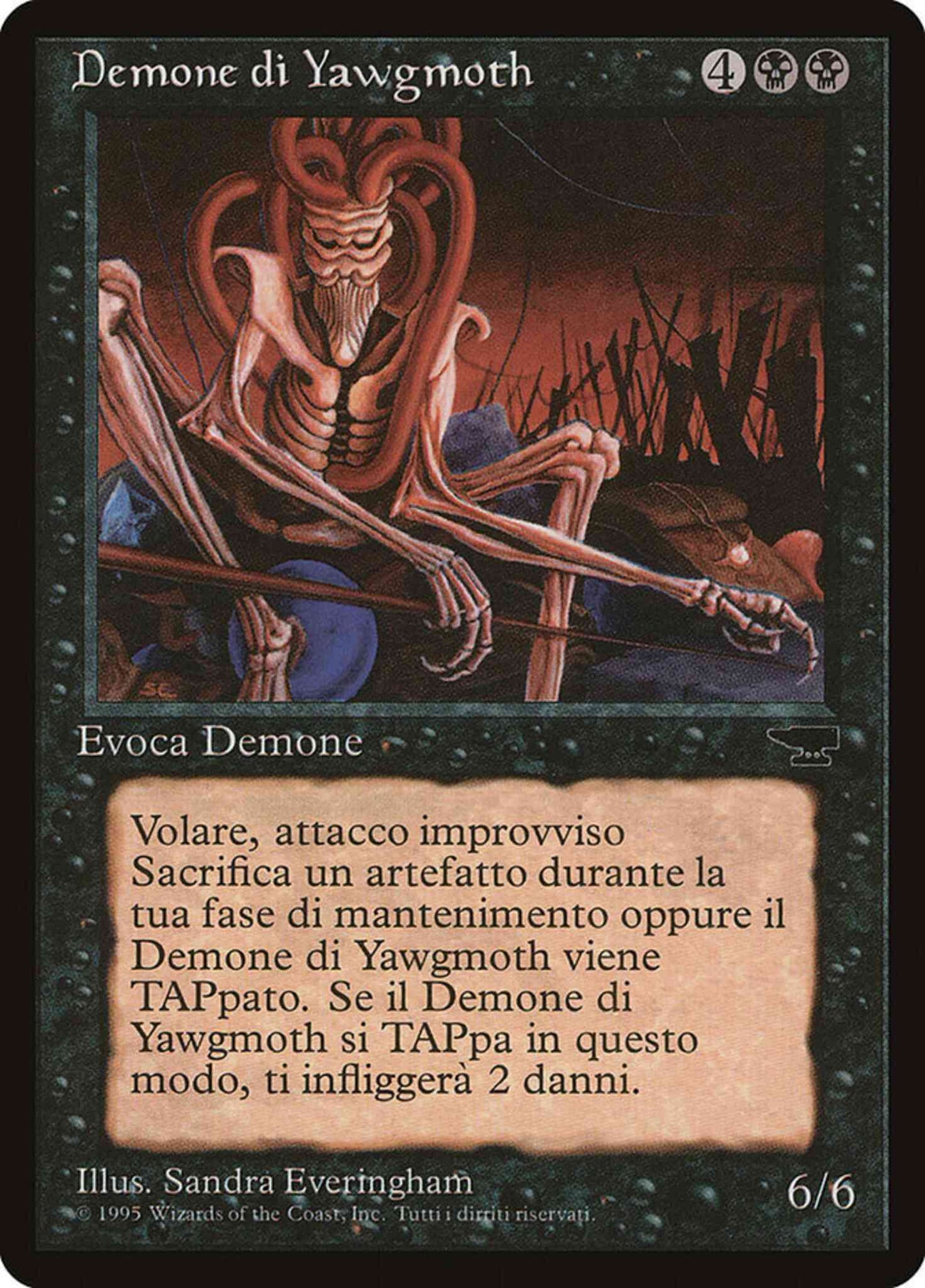 Yawgmoth Demon - Italian [61] [Rinascimento] [Non-Foil]