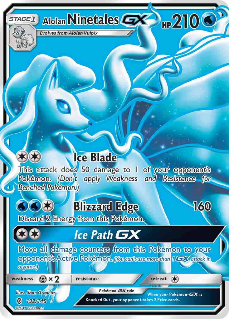 Alolan Ninetales-GX - 132/145 - Rare Ultra [sm2-132] [Ultra]