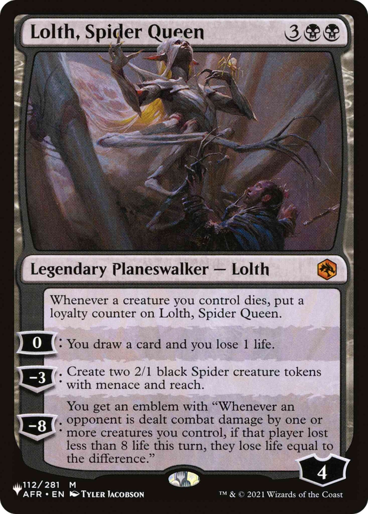 Lolth, Spider Queen [AFR-112] [The List] [Non-Foil]