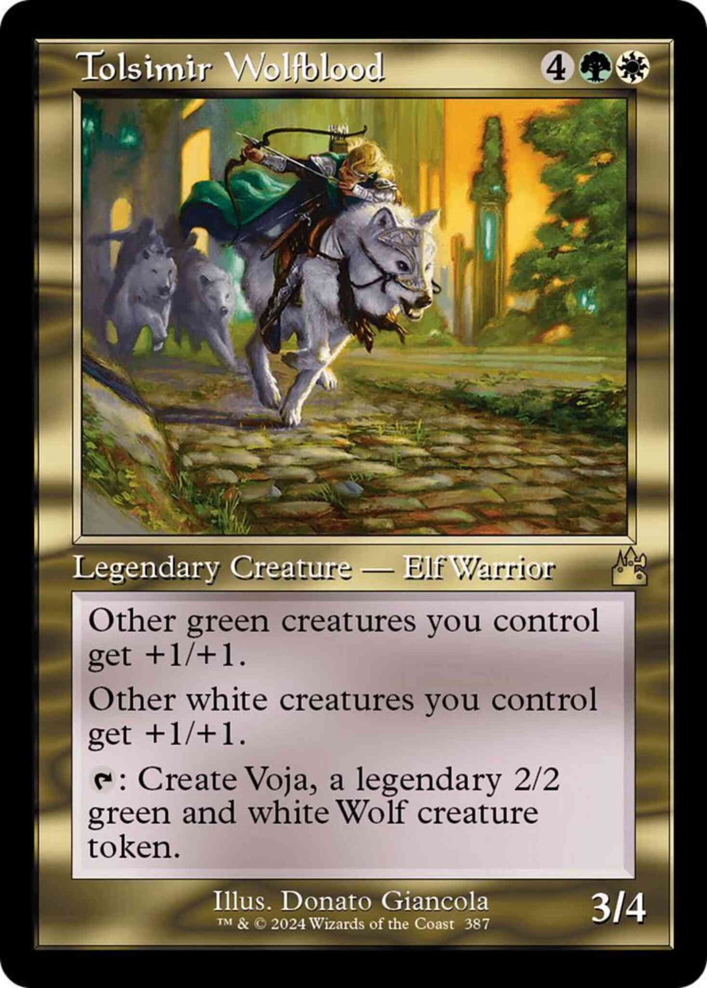 Tolsimir Wolfblood [387] [Retro Frame] [Ravnica Remastered] [Non-Foil]