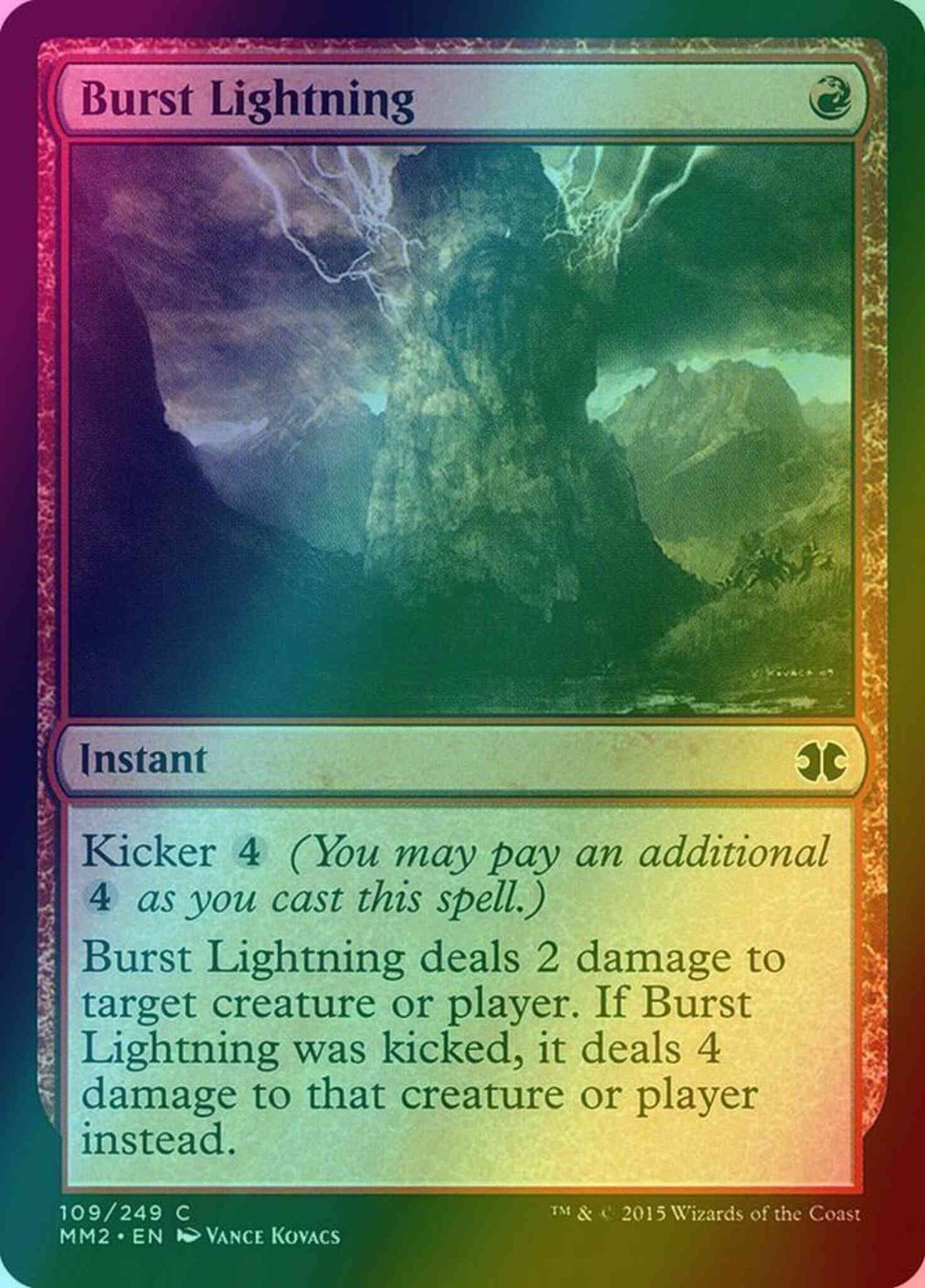 Burst Lightning [109] [Modern Masters 2015] [Foil]
