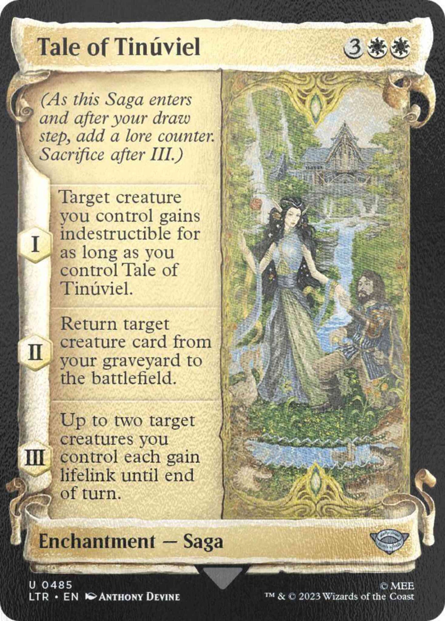 Tale of Tinúviel [485] [Scrolls Showcase] [The Lord of the Rings: Tales of Middle-earth] [Silver Foil]