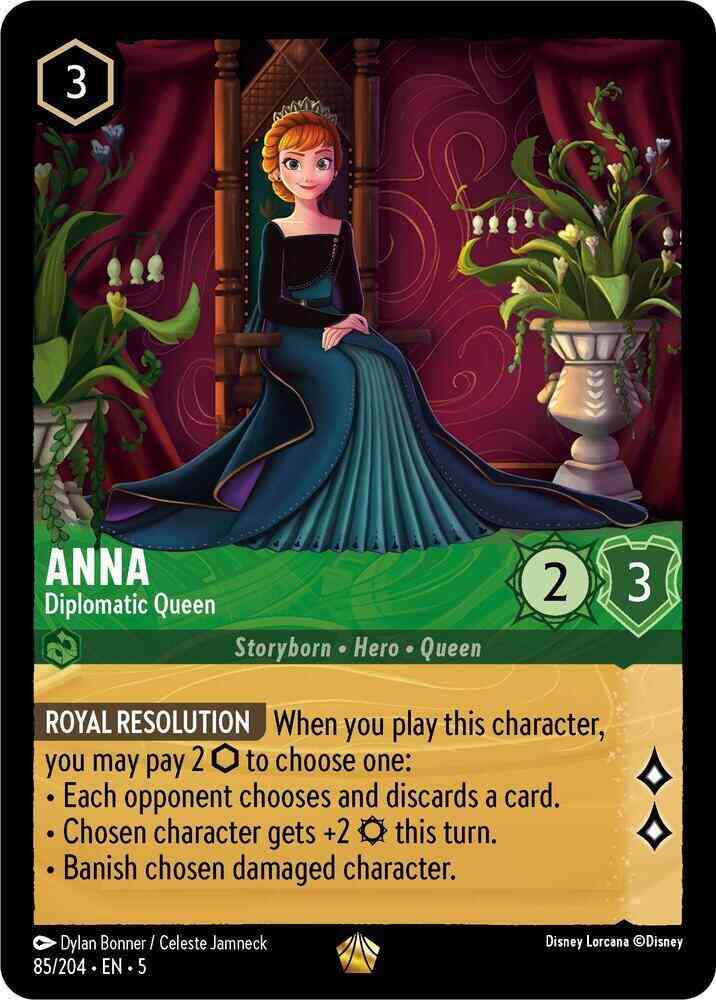 Anna - Diplomatic Queen - 85/204 [Shimmering Skies] [Non-Foil]
