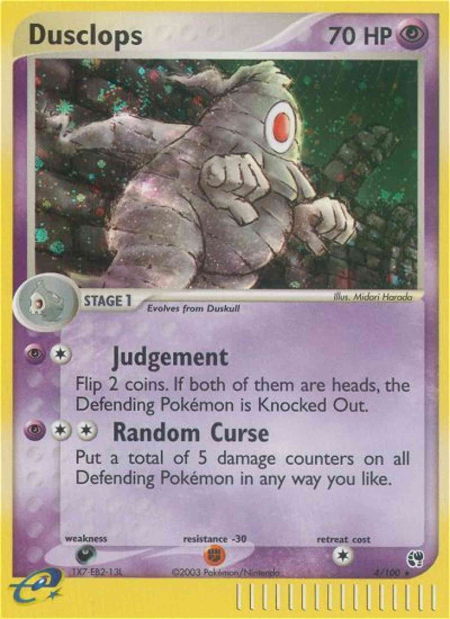 Dusclops - 4/100 - Rare Holo [ex2-4] [Reverse Holo]