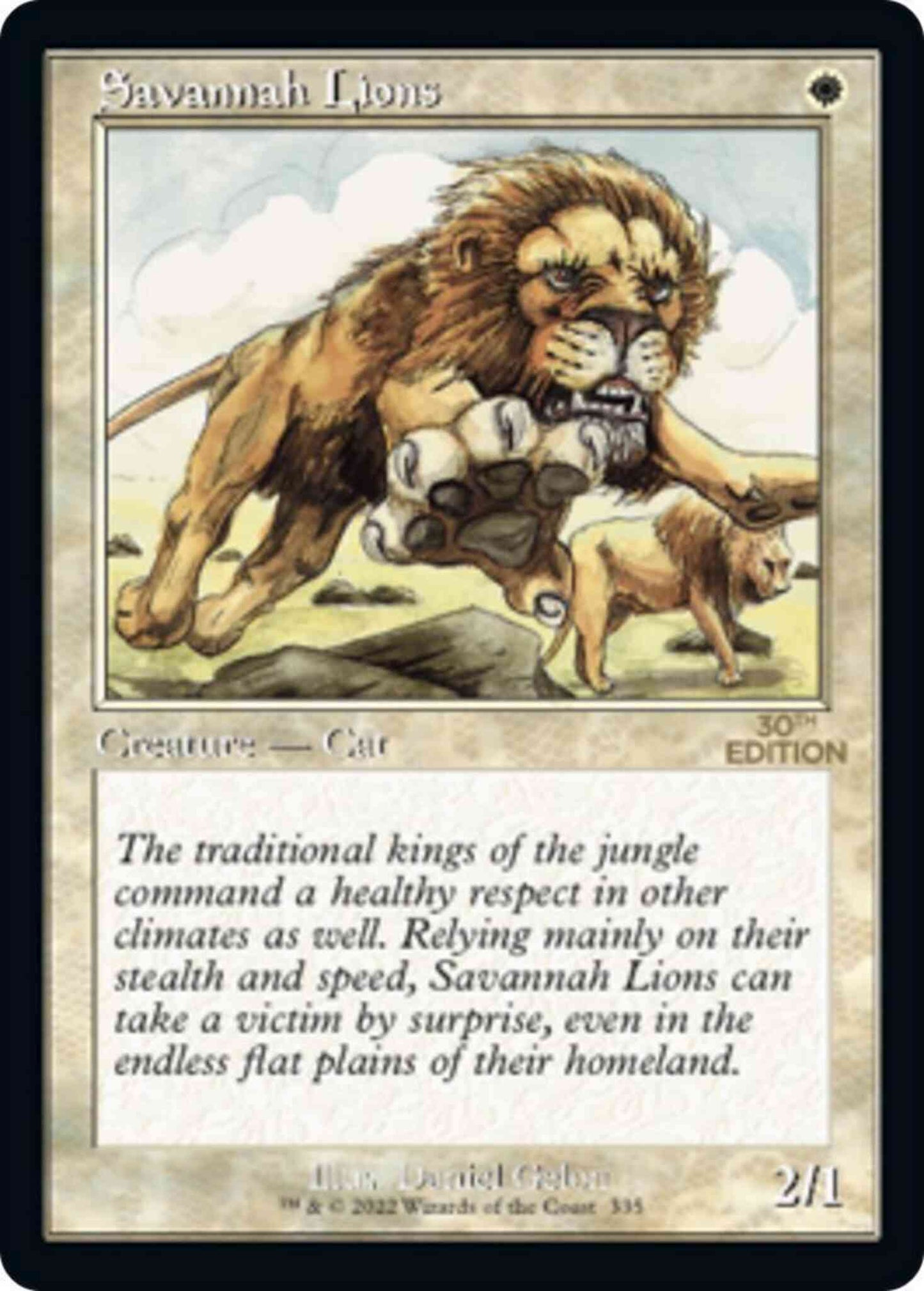 Savannah Lions [335] [Retro Frame] [30th Anniversary Edition] [Non-Foil]