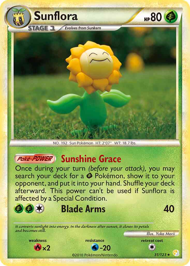 Sunflora - 31/123 - Rare [hgss1-31] [Reverse Holo]