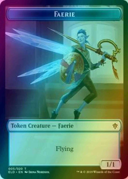 Faerie Token (05) // Food Token (18) [Throne of Eldraine Tokens] [Foil]