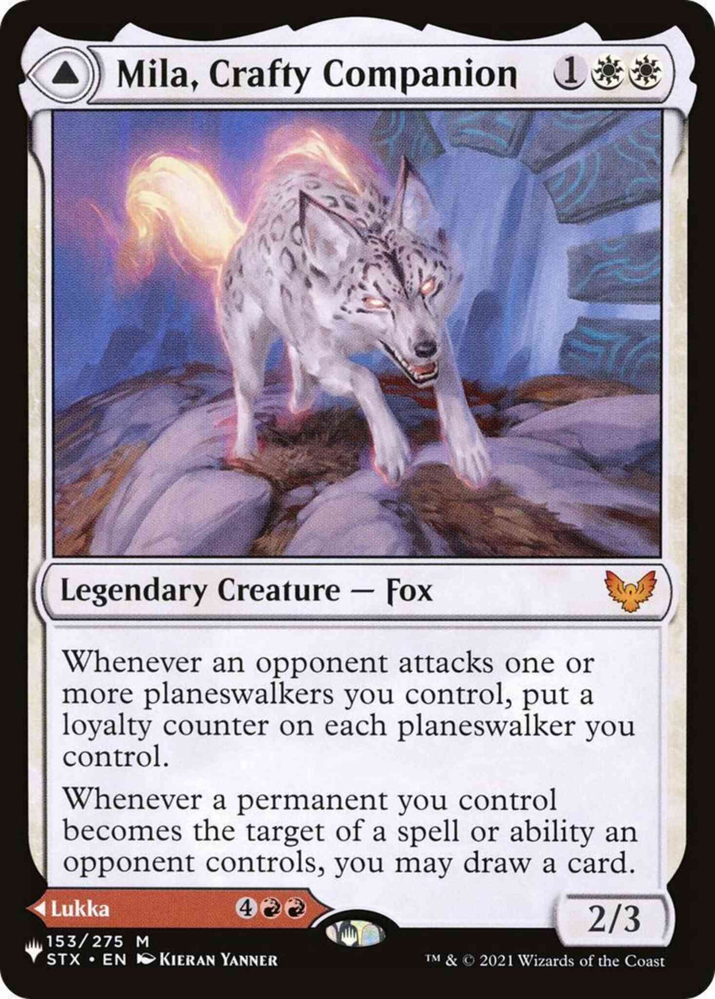 Mila, Crafty Companion // Lukka, Wayward Bonder [STX-153] [The List] [Non-Foil]