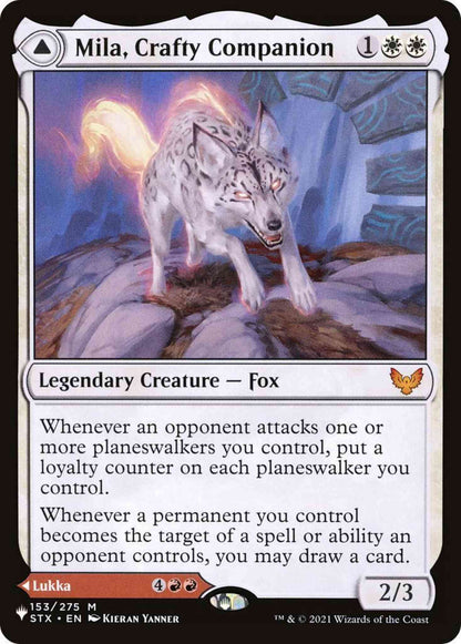Mila, Crafty Companion // Lukka, Wayward Bonder [STX-153] [The List] [Non-Foil]