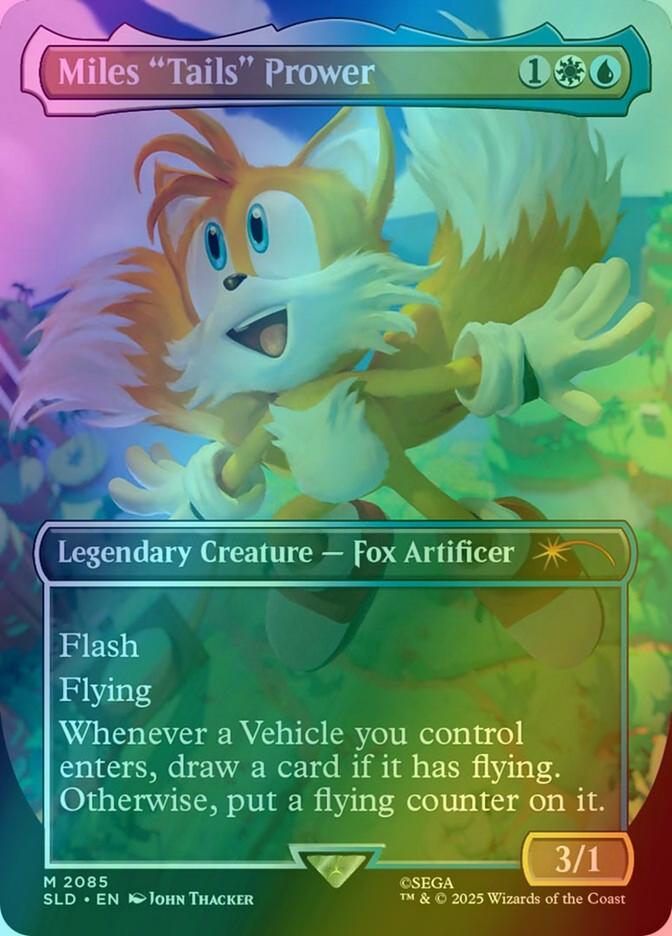 Miles "Tails" Prower [2085] [Borderless] [Secret Lair X Sonic: Friends and Foes] [Secret Lair Drop] [Foil]