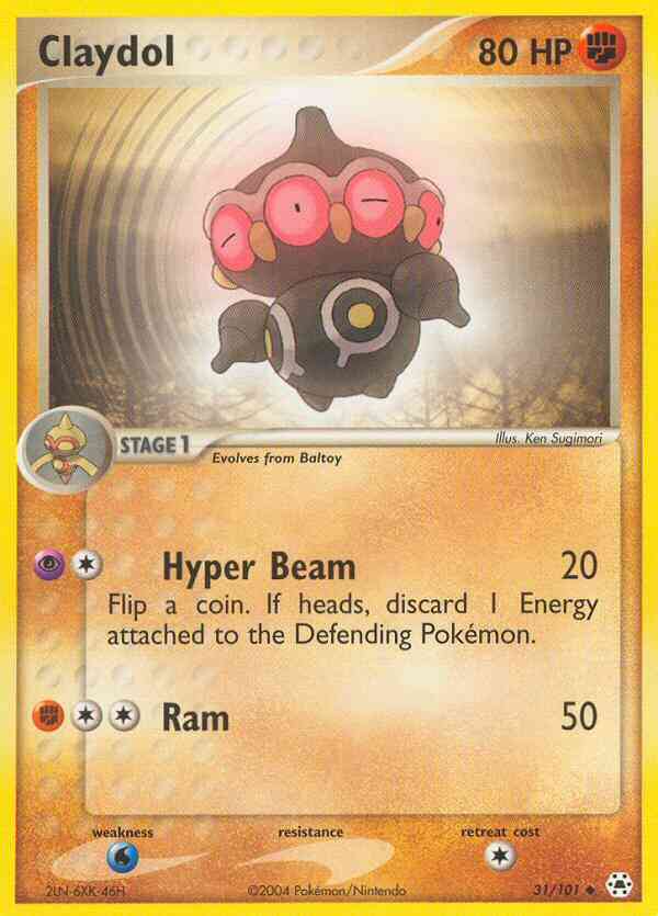 Claydol - 31/101 - Uncommon [ex5-31] [Reverse Holo]