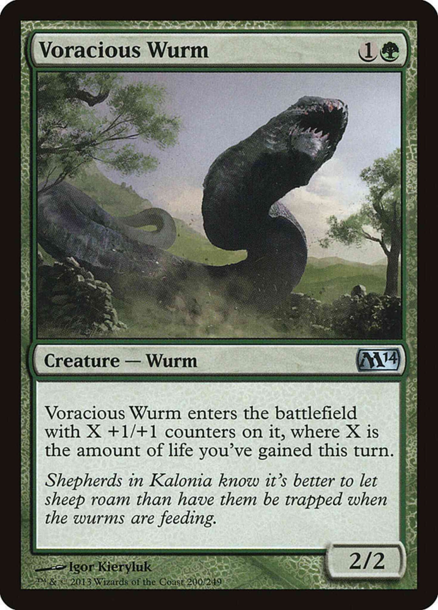 Voracious Wurm [200] [Magic 2014] [Non-Foil]