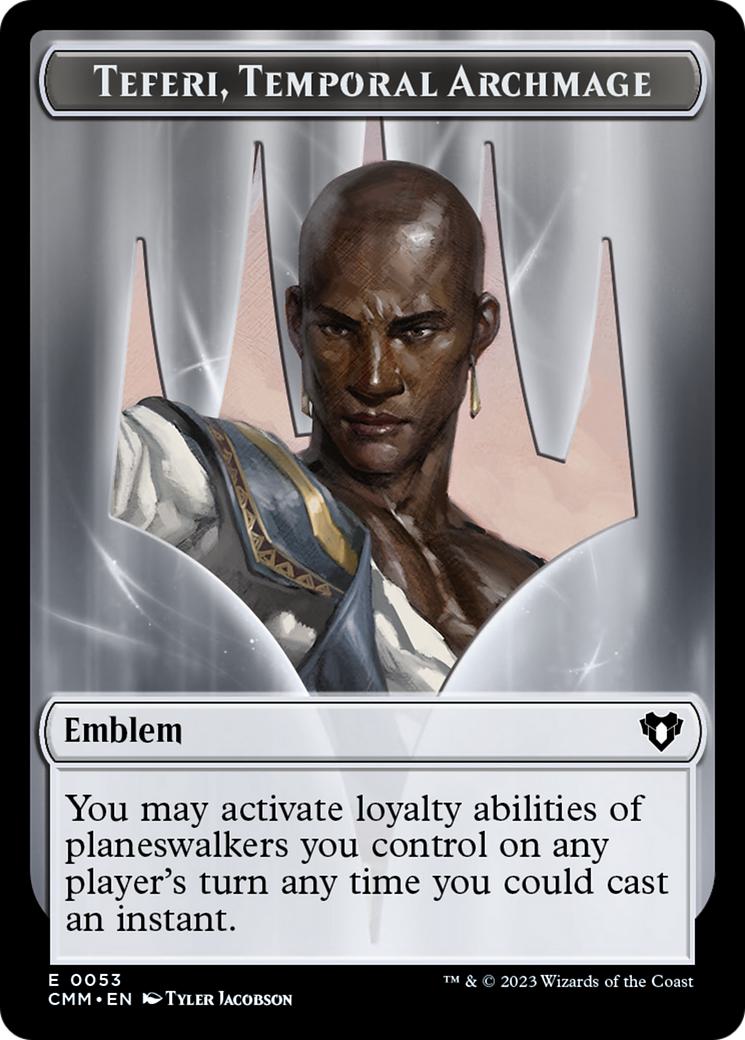 Elemental Token (24) // Teferi, Temporal Archmage Emblem (53) [Commander Masters: Tokens] [Non-Foil]