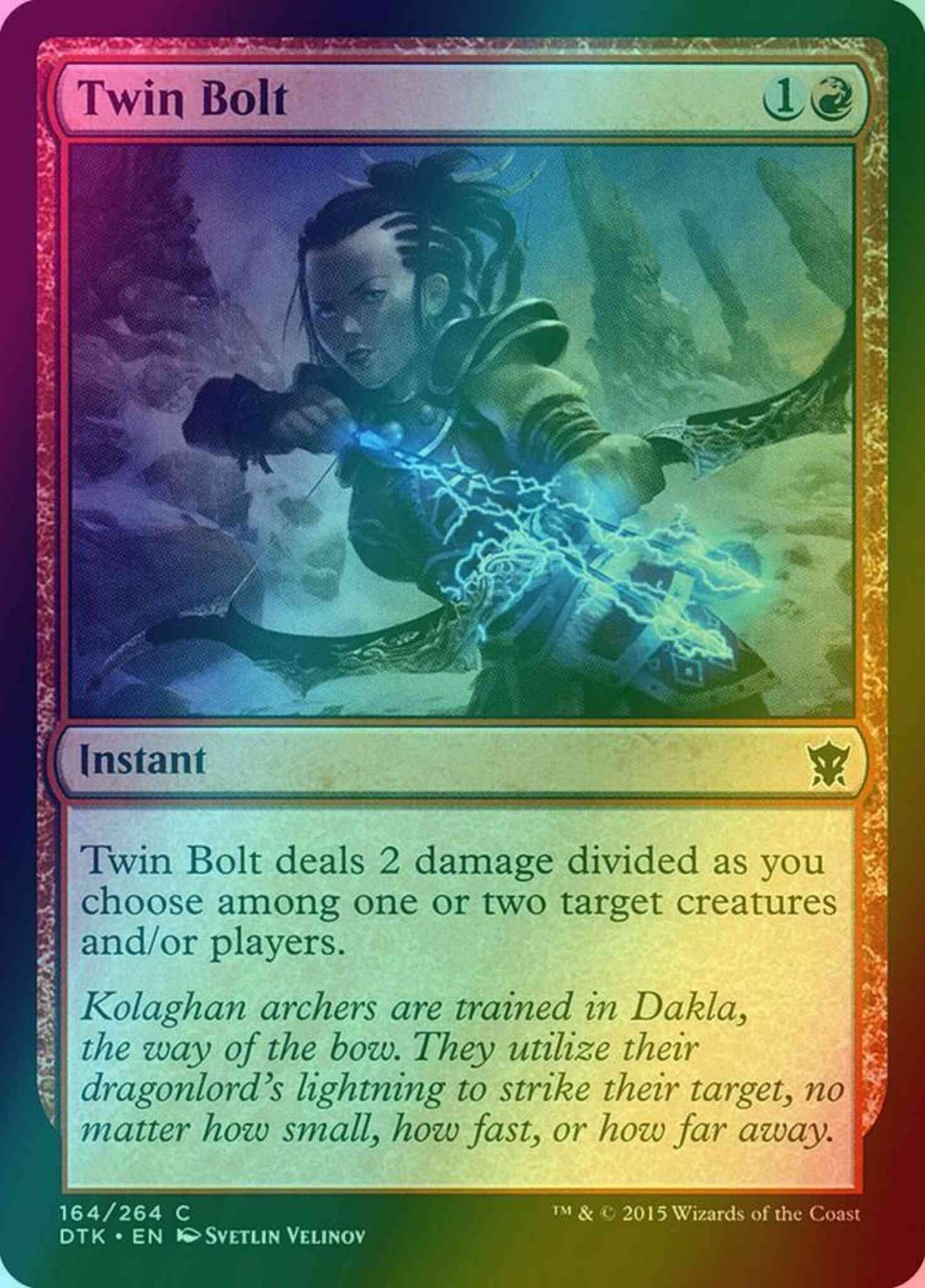 Twin Bolt [164] [Dragons Of Tarkir] [Foil]