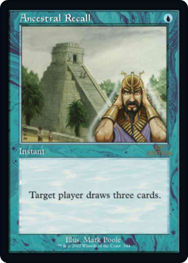 Ancestral Recall [344] [Retro Frame] [30th Anniversary Edition] [Non-Foil]