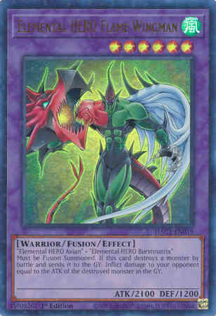 Elemental HERO Flame Wingman - HAC1-EN019 - Duel Terminal Ultra Parallel Rare - 1st Edition