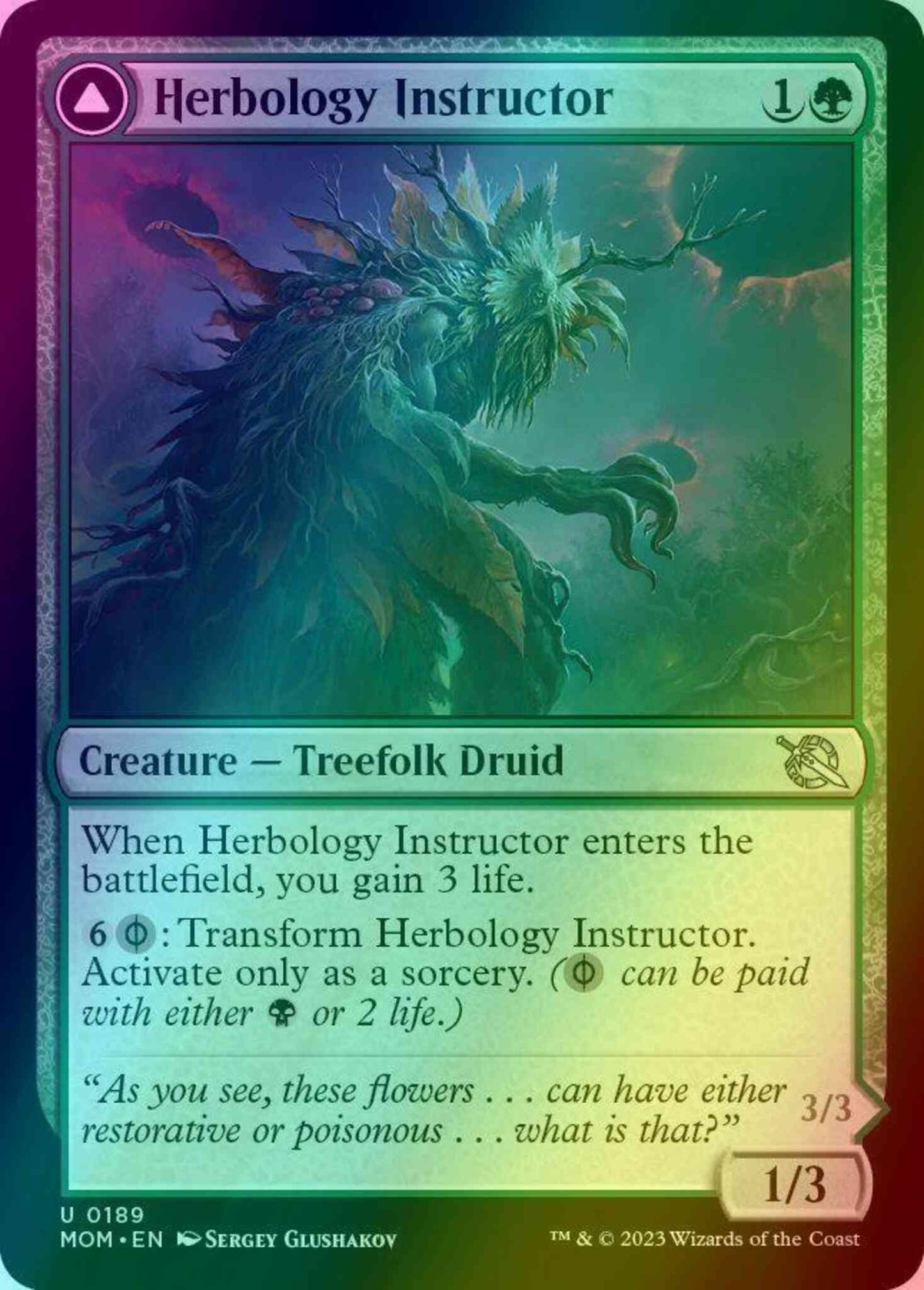 Herbology Instructor // Malady Invoker [189] [March of the Machine] [Foil]