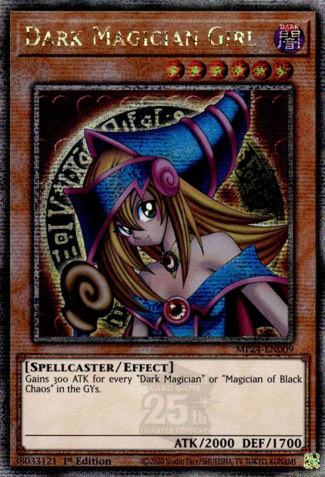 Dark Magician Girl - MP24-EN009 - Quarter Century Secret Rare - 1st Edition