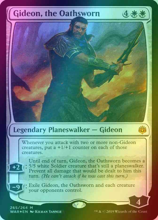 Gideon, the Oathsworn [265] [Planeswalker Deck Exclusive] [War of the Spark] [Foil]