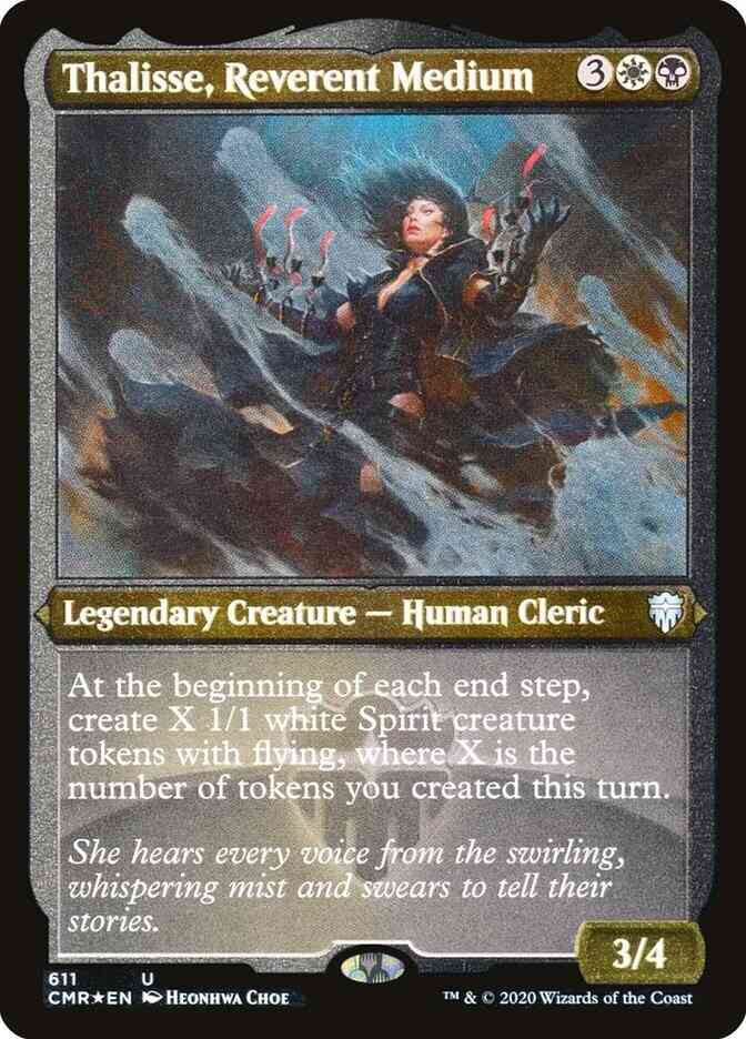 Thalisse, Reverent Medium [611] [Commander Legends] [Etched Foil]