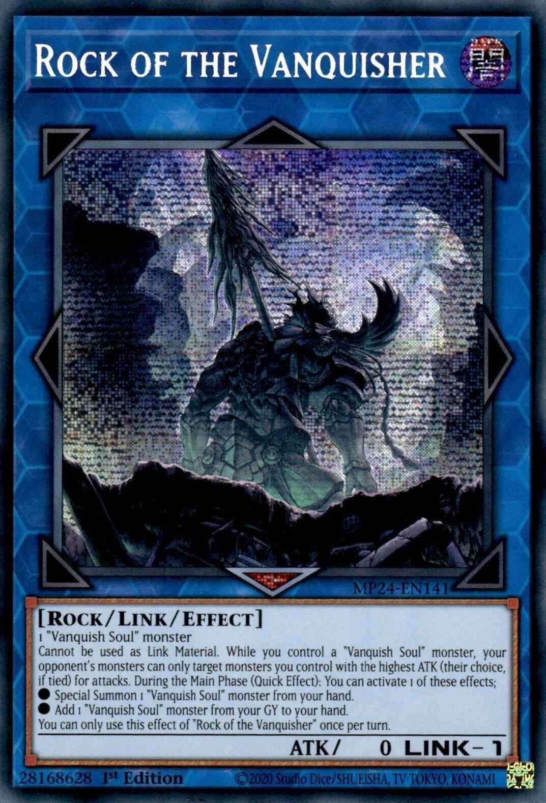 Rock of the Vanquisher - MP24-EN141 - Prismatic Secret Rare - 1st Edition